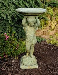 Charleston Birdbath Boy Unique Stone