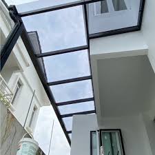 Glass Roof Hollow Frame Design Top