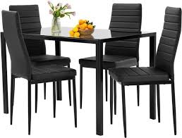 Fdw Dining Table Set Glass Dining Room