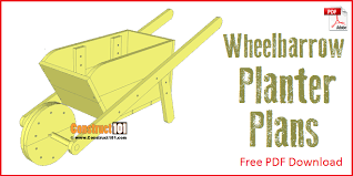 Wheelbarrow Planter Plans Drawings