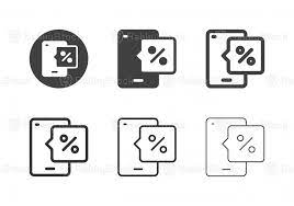 Mobile Interest Rate Icons Multi