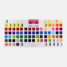 Colour Chart Acrylic Paint