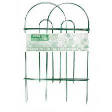 Green Metal Folding Garden Fence