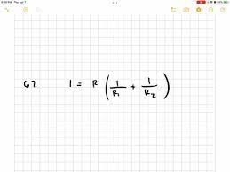 Solved Solve For The Indicated Variable