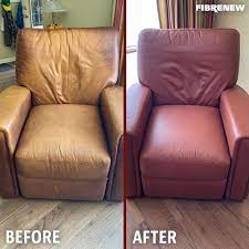 Before And After Leather Sofa Re Dye