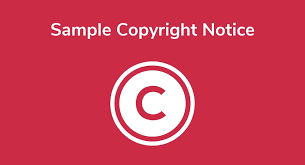 Sample Copyright Notice Privacy Policies