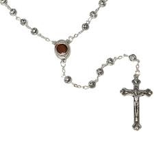 Rosary Rose Shaped Beads Mary