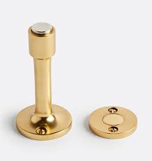 Traditional Wall Mounted Magnetic Door Stop Aged Brass 3296744