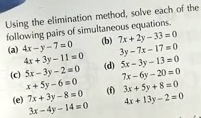 Solve Using The Simultaneous Equations