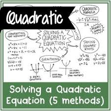 Solving A Quadratic Equation 5 Method