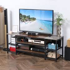 Homcom Industrial Style Open Shelf Tv