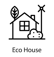 Glyph Icon Design Country House Stock