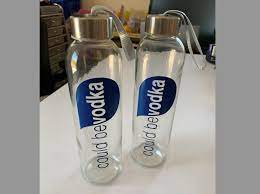 Novelty Reusable Glass Water Bottle W