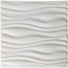 Art3d 19 7 In X 19 7 In Decorative Pvc 3d Wall Panels Wavy Wall Design 12 Pack