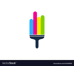Color Paint Logo Icon Design Royalty