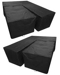 Woodside Black L Shape Outdoor Dining