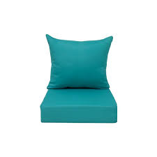 Turquoise Deep Seat Patio Chair Cushion