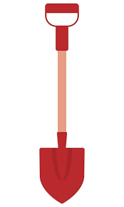 Shovel Icon Flat Vector Isolated On