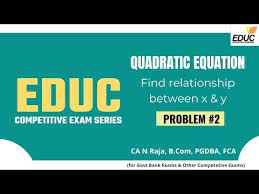 Educ Quadratic Equation Problem 2