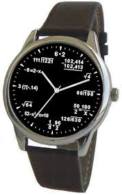 Math Dial Watch Shows Math Physics
