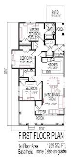 3 Bedroom House Floor Plans Design Slab