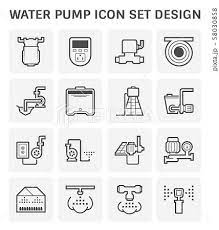 Water Pump Icon Stock Ilration