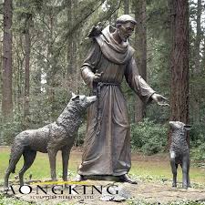 Saint Francis Assisi Bronze Sculpture