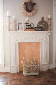 Diy Faux Fireplace The Inspired Work