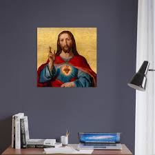 Most Sacred Heart Of Icon Brushed