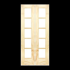 Pine Interior Double Door Slabs