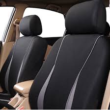 9pcs Car Seat Cover Protect Gray Black