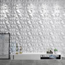 Art3dwallpanels 19 7 In X 19 7 In White Marble Diamond Design Textures 3d Pvc Wall Panels For Interior Wall Decor 32 Sq Ft Case