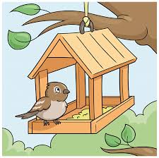 How To Draw A Bird Feeder Really Easy