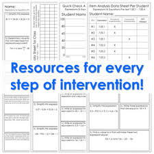 7th Grade Math Intervention Pack