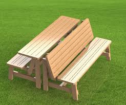 Convertible Benches To Picnic Table