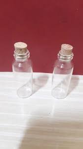 Asorted Mini Glass Bottles With Wooden Cork
