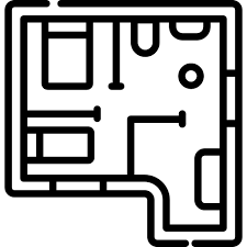 House Plan Special Lineal Icon