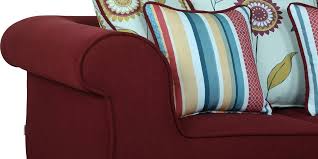 Buy Cielo 2 Seater Sofa In Garnet Red