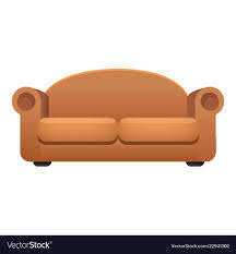 Brown Sofa Icon Cartoon Style Royalty