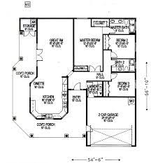 House Plan 54607 Southwest Style With
