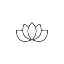 Lotus Flower Outline Vector Art Icons