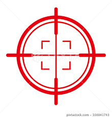 Target Scope Icon Red Stock