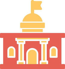 Indian Parliament Vector Art Icons