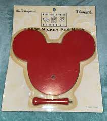 Mickey Mouse Icon Wood Peg Hook