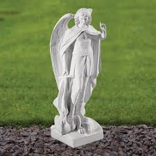 Saint Michael 58cm Marble Resin Garden