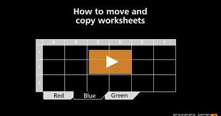 Move And Copy Worksheets In Excel