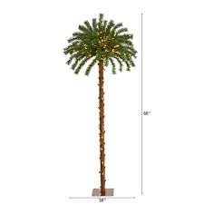 Pre Lit Palm Artificial Tree