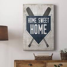 Home Sweet Home Base Premium Gallery Wrapped Canvas Ready To Hang Size 8 X 12