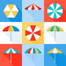 Beach Umbrella Icon Set 697277 Vector