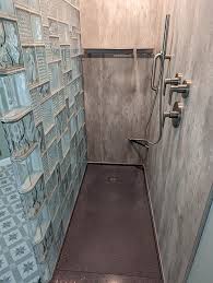 Glass Block Shower System